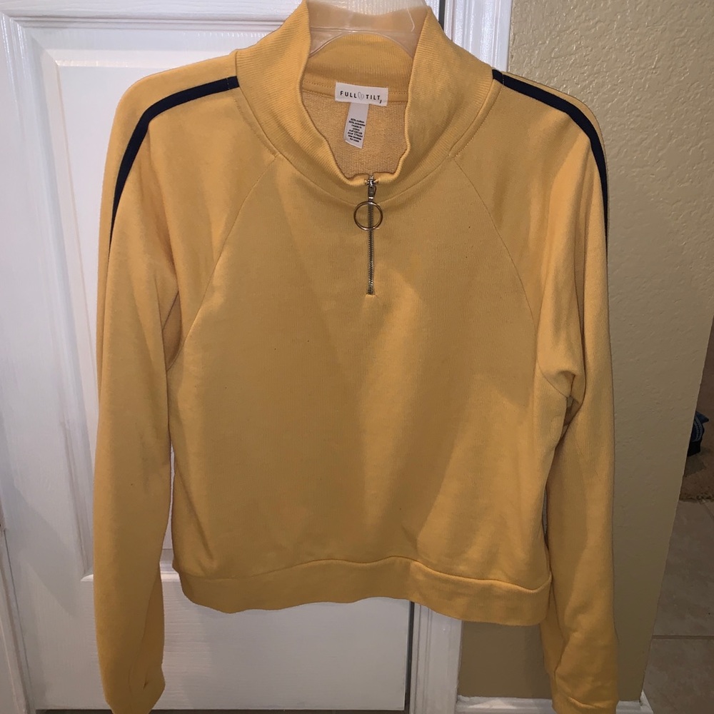 Tilly's Full Tilt yellow quarter zip